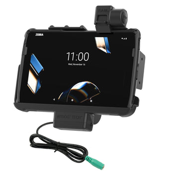 RAM-HOL-ZE21PNLLU:RAM-HOL-ZE21PNLLU_1:RAM Tough-Dock™ with Latch for Zebra ET401 & ET4x 10"