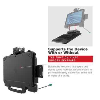 RAM-HOL-ZE22PDLU:RAM-HOL-ZE22PDLU_5:RAM Power + Data Locking Dock for Zebra ET8x 2-in-1 Tablet