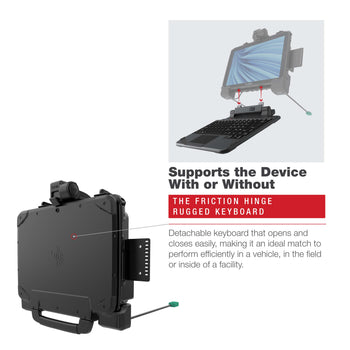 RAM-HOL-ZE22PDU:RAM-HOL-ZE22PDU_5:RAM® Power + Data Dock for Zebra ET8x 2-in-1 Tablet