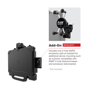 RAM-HOL-ZE22U:RAM-HOL-ZE22U_7:RAM® Form-Fit Holder for Zebra ET8x 2-in-1 Tablet
