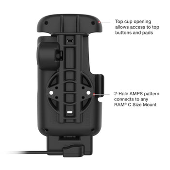 RAM-HOL-ZE24-C-1U:RAM-HOL-ZE24-C-1U_6:RAM Form-Fit USB-C Dock for Zebra TC22 & TC27 without Boot