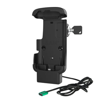 RAM-HOL-ZE24L-C-1U:RAM-HOL-ZE24L-C-1U_2:RAM Locking Form-Fit USB-C Dock for Zebra TC22 & TC27 without Boot