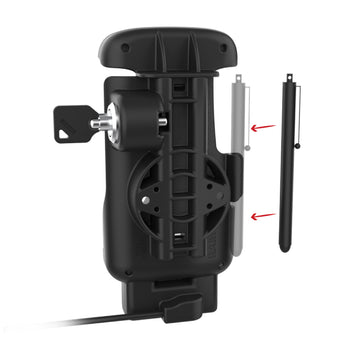 RAM-HOL-ZE24L-C-1U:RAM-HOL-ZE24L-C-1U_3:RAM Locking Form-Fit USB-C Dock for Zebra TC22 & TC27 without Boot