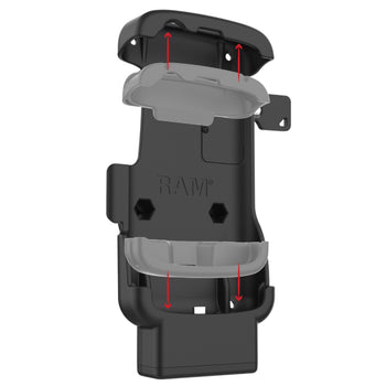 RAM-HOL-ZE24L-C-1U:RAM-HOL-ZE24L-C-1U_5:RAM Locking Form-Fit USB-C Dock for Zebra TC22 & TC27 without Boot