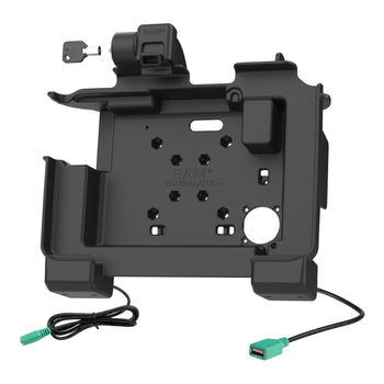 RAM-HOL-ZE25PDHLU:RAM-HOL-ZE25PDHLU_2:RAM Power + Data Locking Dock for Zebra ET6x - Heated Pins