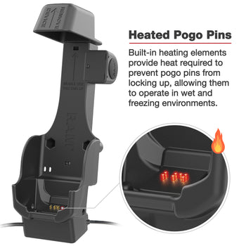 RAM-HOL-ZE26PDHU:RAM-HOL-ZE26PDHU_6:RAM Powered Dock + Single USB-A for Zebra TC8300 - Heated Pins