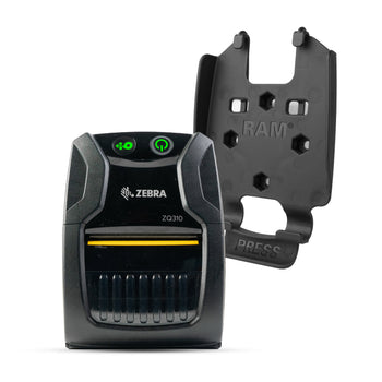 RAM-HOL-ZE28U:RAM-HOL-ZE28U_1:RAM Quick Release Printer Holder for Zebra ZQ310 Series