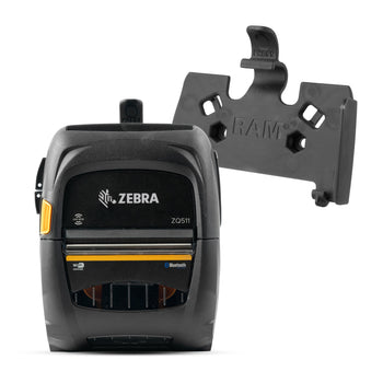 RAM-HOL-ZE29U:RAM-HOL-ZE29U_1:RAM Quick Release Printer Holder for Zebra ZQ511 Series