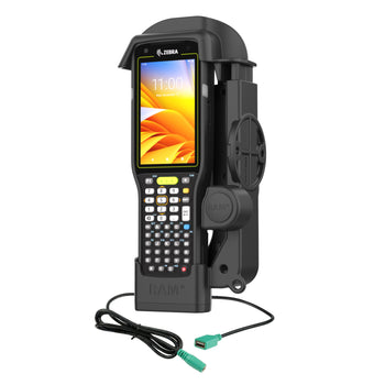 RAM-HOL-ZE33PDU:RAM-HOL-ZE33PDU_1:RAM Powered Dock + Single USB-A for Zebra MC3300/3400/3450