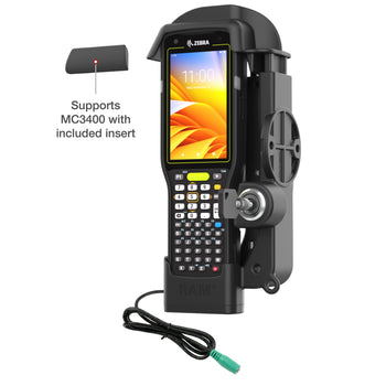 RAM-HOL-ZE33PLU:RAM-HOL-ZE33PLU_6:RAM Locking Powered Dock for Zebra MC3300/3400/3450