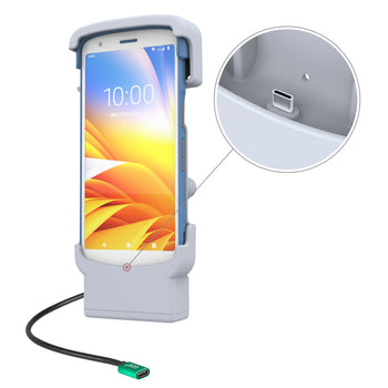 RAM-HOL-ZE39-C-GRY:RAM-HOL-ZE39-C-GRY_1:RAM Powered Dock with USB-C for Zebra HC20 & HC50