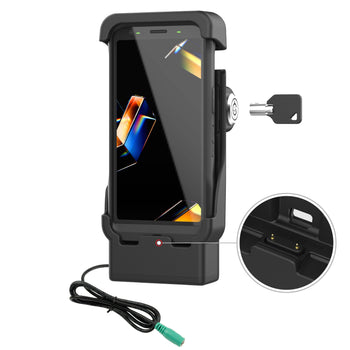 RAM-HOL-ZE41L-2U:RAM-HOL-ZE41L-2U_1:RAM Locking Powered Dock with Pogo Pins for Zebra TC501