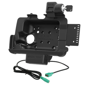 RAM-HOL-ZE44PDLU:RAM-HOL-ZE44PDLU_2:Locking RAM Tough-Dock™ Power + Data for Zebra ET401 8"
