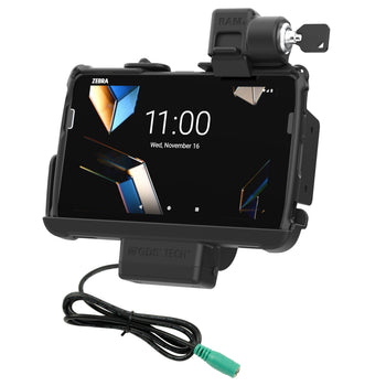 RAM-HOL-ZE44PLU:RAM-HOL-ZE44PLU_1:Locking RAM Tough-Dock™ for Zebra ET401 8"