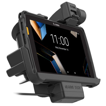 RAM-HOL-ZE44PU:RAM-HOL-ZE44PU_5:RAM Tough-Dock™ with Latch for Zebra ET401 8"