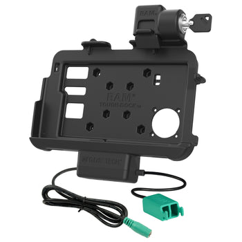 RAM-HOL-ZE46PD2LU:RAM-HOL-ZE46PD2LU_2:Locking RAM Thin-Dock™ + Dual USB for Zebra ET401 8"