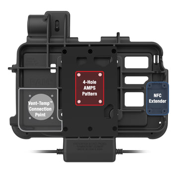 RAM-HOL-ZE46PD2U:RAM-HOL-ZE46PD2U_3:RAM Thin-Dock™ + Dual USB for Zebra ET401 & ET4x 8"