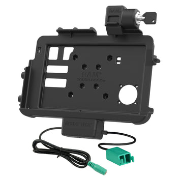 RAM-HOL-ZE47PD2LU:RAM-HOL-ZE47PD2LU_2:Locking RAM Thin-Dock™ + Dual USB for Zebra ET401 10"