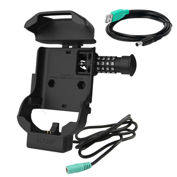 RAM-HOL-ZE7CLU:RAM-HOL-ZE7CLU_2:RAM Combo-Locking Form-Fit Powered Dock for Zebra TC70, 72, 75 & 77