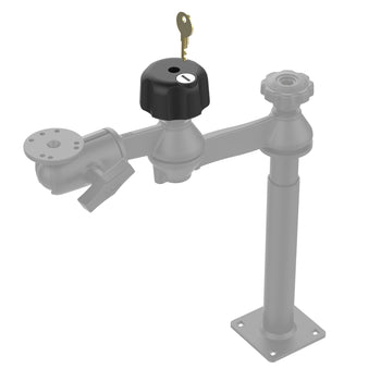 RAM-KNOB6L:RAM-KNOB6L_1:RAM Key Lock Knob with Brass Insert for Swing Arms