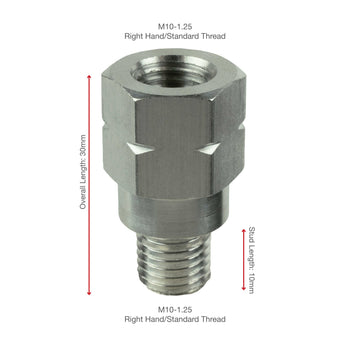 RAM-M10125-TE:RAM-M10125-TE_2:RAM M10-1.25 Thread Extension - 20mm Long