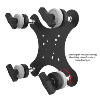 RAM-MAG48-4S-PIV1U:RAM-MAG48-4S-PIV1U_3:RAM Tough-Mag™ 48MM 4-Point Pivoting Magnetic Mounting Base