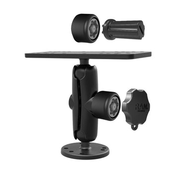 RAM-SG-B-111U:RAM-SG-B-111U_2:RAM Pin-Lock™ Marine Electronic Mount with Gimbal Knob - B Size Medium
