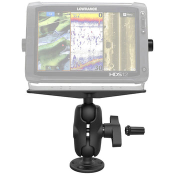 RAM-SG-D-111U-C:RAM-SG-D-111U-C_1:RAM® Pin-Lock™ Marine Electronic Mount with Gimbal Knob - D Size Short