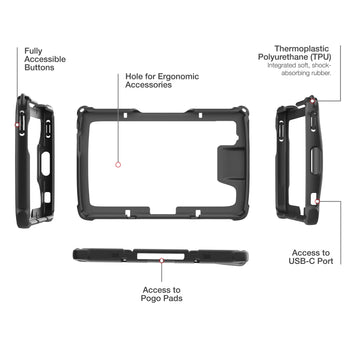 RAM-SKIN-ZE44:RAM-SKIN-ZE44_4:RAM Skin™ for Zebra ET401 8" Enterprise Tablet