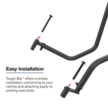 RAM-TB-22-A:RAM-TB-22-A_2:RAM® Tough-Bar™ for '25-26 Ford Interceptor - Havis Console & 8" Screen