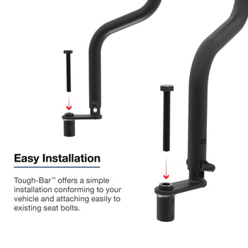 RAM-TB-22:RAM-TB-22_2:RAM Tough-Bar™ for '25-26 Ford Interceptor - Setina Console & 8" Screen