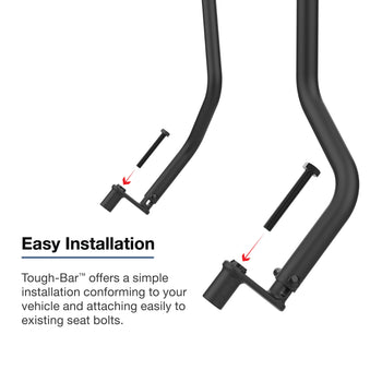 RAM-TB-40:RAM-TB-40_2:RAM Tough-Bar™ for '19-26 Ram 1500 (Bench Seat) 8.4" Display