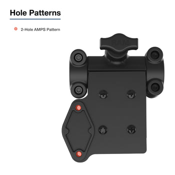 RAM-TB-FH1-1P2U:RAM-TB-FH1-1P2U_4:RAM Friction Hinge Mount with AMPS Bracket for Tough-Bar™