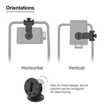 RAM-TB-FH1-PV4U:RAM-TB-FH1-PV4U_3:RAM Friction Hinge Mount for Tough-Bar™ with Pivot Feature