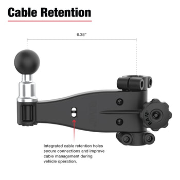 RAM-TB-FHA2-1BU:RAM-TB-FHA2-1BU_4:RAM Friction Hinge Arm with Pin-Lock™ Ball for Tough-Bar™
