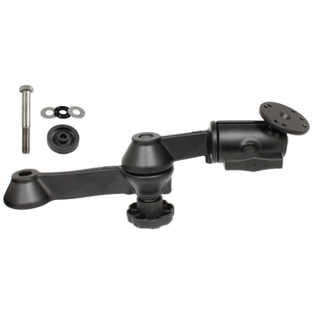 RAM-VB-110-1DFU:RAM-VB-110-1DFU_1:RAM® 12" Double Swing Arm with Round Plate and Flange Hardware