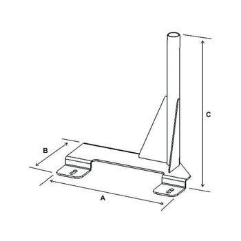 RAM-VB-119:RAM-VB-119_2:RAM No-Drill™ Vehicle Base for Ford E-Series Van