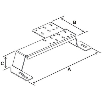 RAM-VB-127:RAM-VB-127_2:RAM No-Drill™ Vehicle Base for the 94-01 Dodge Ram 1500 + More