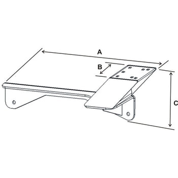 RAM-VB-145:RAM-VB-145_2:RAM® No-Drill™ Vehicle Base for '06-10 Dodge Charger (Non-Police) + More