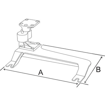 RAM-VB-159:RAM-VB-159_2:RAM® No-Drill™ Vehicle Base for '07-13 Chevrolet Silverado + More