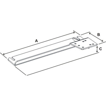 RAM-VB-175:RAM-VB-175_2:RAM® No-Drill™ Vehicle Base for '10-13 Ford Transit Connect + More