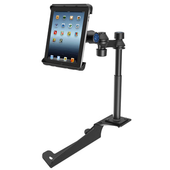 RAM-VB-185-TABL3-SK:RAM-VB-185-TABL3-SK_1:RAM iPad 1-4 Locking Mount for '99-16 Ford F-250 - F750 + More