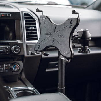 RAM-VB-195-UN11:RAM-VB-195-UN11_5:RAM X-Grip 12"-13" Tablet Mount for '15-26 Ford F-150, F-250 + More