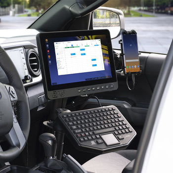 RAM-VB-196-GDS-ECO1:RAM-VB-196-GDS-ECO1_8:GDS® Ecosystem™ Vehicle Bundle with Monitor, Keyboard & Phone Mount
