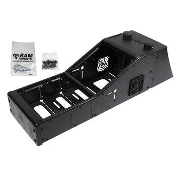 RAM-VCA-113A:RAM-VCA-113A_1:RAM Tough-Box™ Angled Console with Ford Police Interceptor Back Fairing