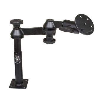 RAM-VP-SW1-47-240:RAM-VP-SW1-47-240_1:RAM Tele-Pole™ with 4" & 7" Poles, Swing Arms & Large Round Plate
