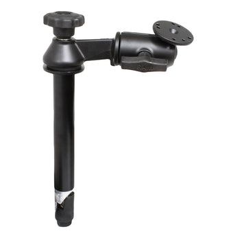 RAM-VP-SW2-8:RAM-VP-SW2-8_1:RAM 8" Upper Pole with Single Swing Arm & Round Plate