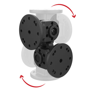 RAP-101-PV4-2P-NKU:RAP-101-PV4-2P-NKU_2:RAM Dual 90-Degree Pivot Mount