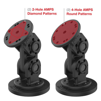 RAP-101-PV4-2S-NK-MAG88U:RAP-101-PV4-2S-NK-MAG88U_4:RAM® Dual Straight Pivot Magnetic Mount