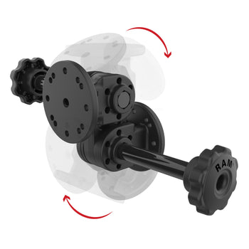 RAP-101-PV4-2SU:RAP-101-PV4-2SU_2:RAM Dual Straight Pivot Mount with Knob